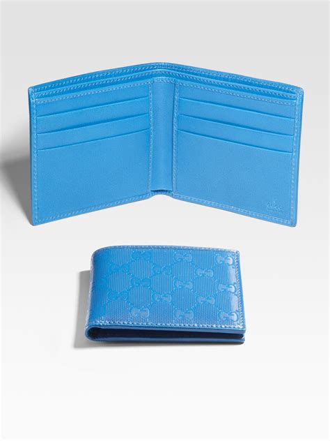 gucci blue wallet|small gucci wallet.